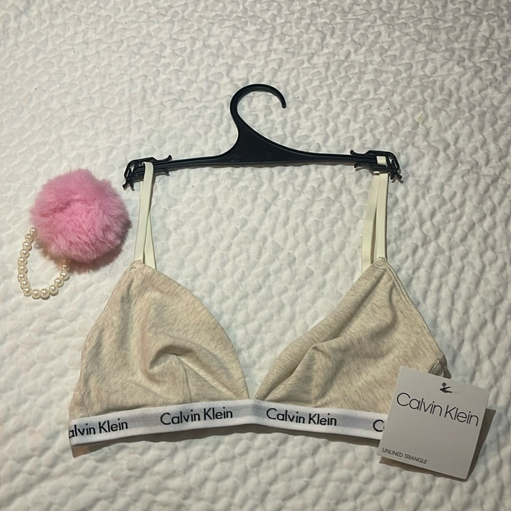 Calvin Klein size small unlined triangle bra